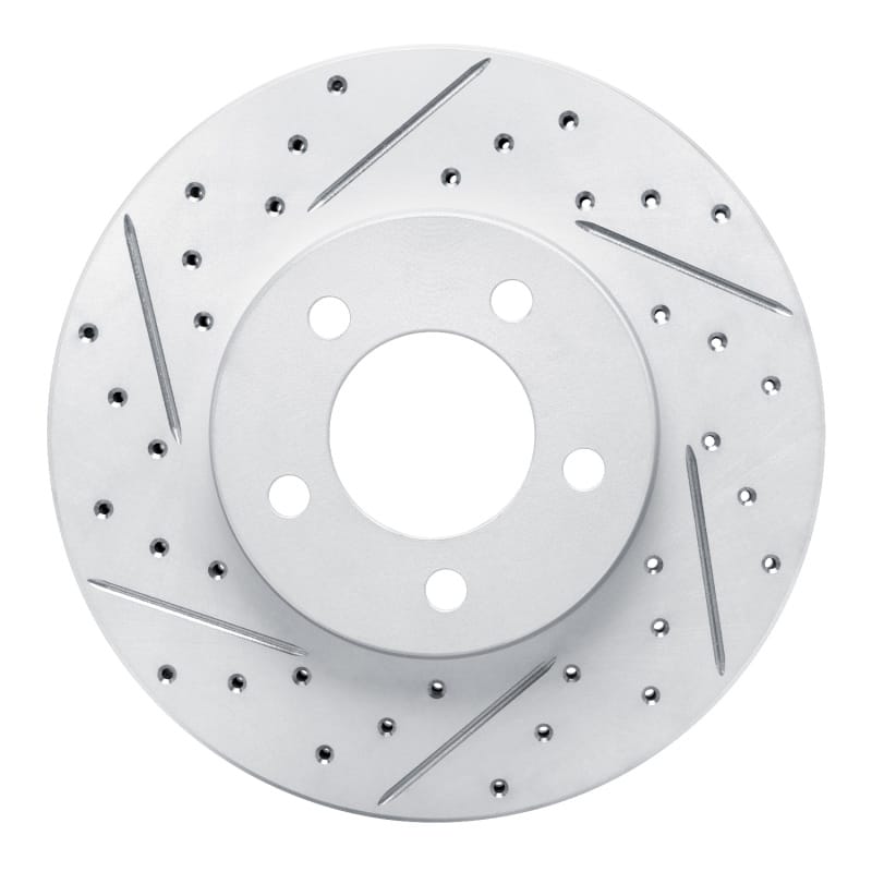 R1 Concepts — R1 91-00 Ford Taurus Excl Sho Front Left Drilled & Slotted Geo-Carbon Rotor