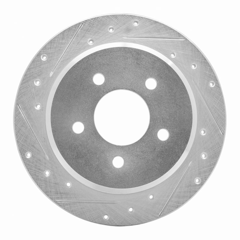 R1 Concepts — R1 96-02 Ford Crown Victoria Rear Left Drilled & Slotted Silver Brake Rotor
R1 Brake Rotor Drill
