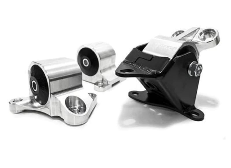 Innovative Mounts — Innovative 96-00 Civic B/D Series Black Aluminum Mounts Solid Bushings (2 Bolt)