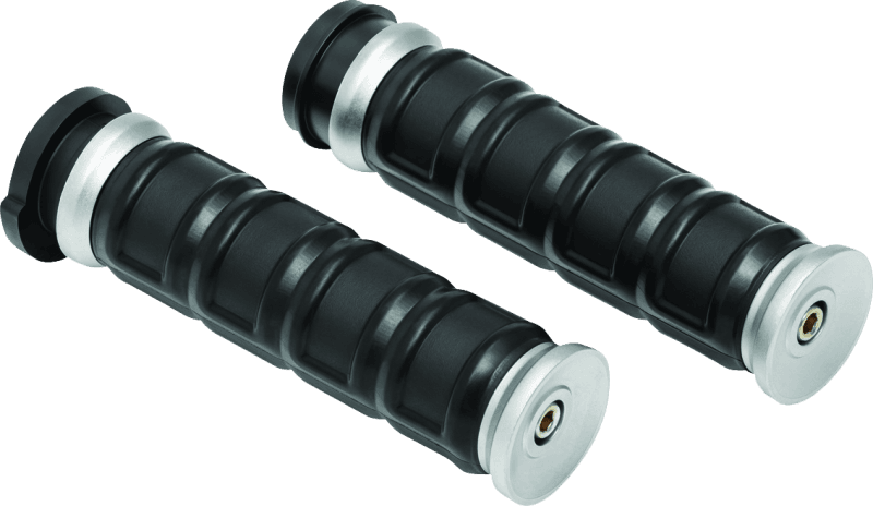 Kuryakyn — Kuryakyn Dillinger Grips Throttle-By-Wire Silver