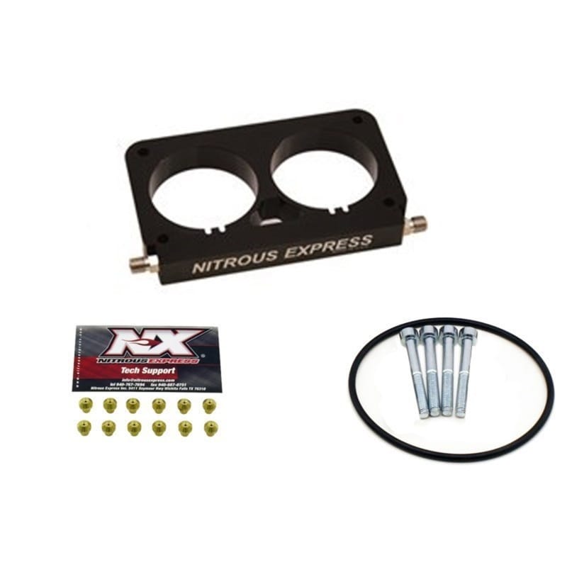 Nitrous Express — Nitrous Express 96-04 Ford Mustang Cobra/Mach 1 4 Valve (Stock TB) EFI Nitrous Plate Conversion
Injector Plate
N2OPlate