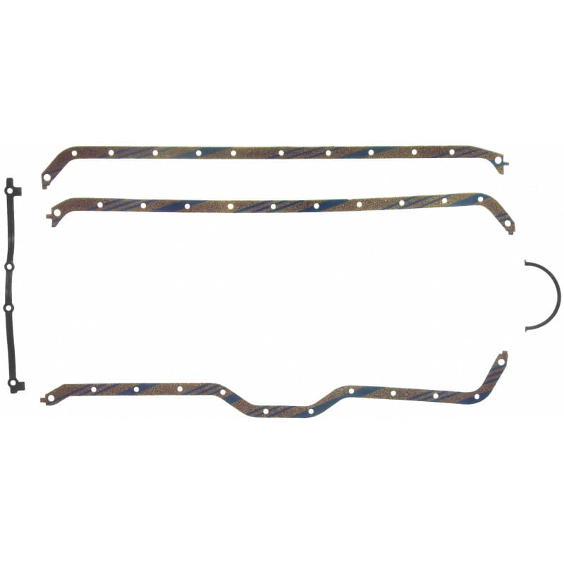 Fel-Pro — Fel-Pro Jeep Wrangler OS 13881 C-1 Engine Oil Pan Gasket Set Blue Stripe cork-rubber