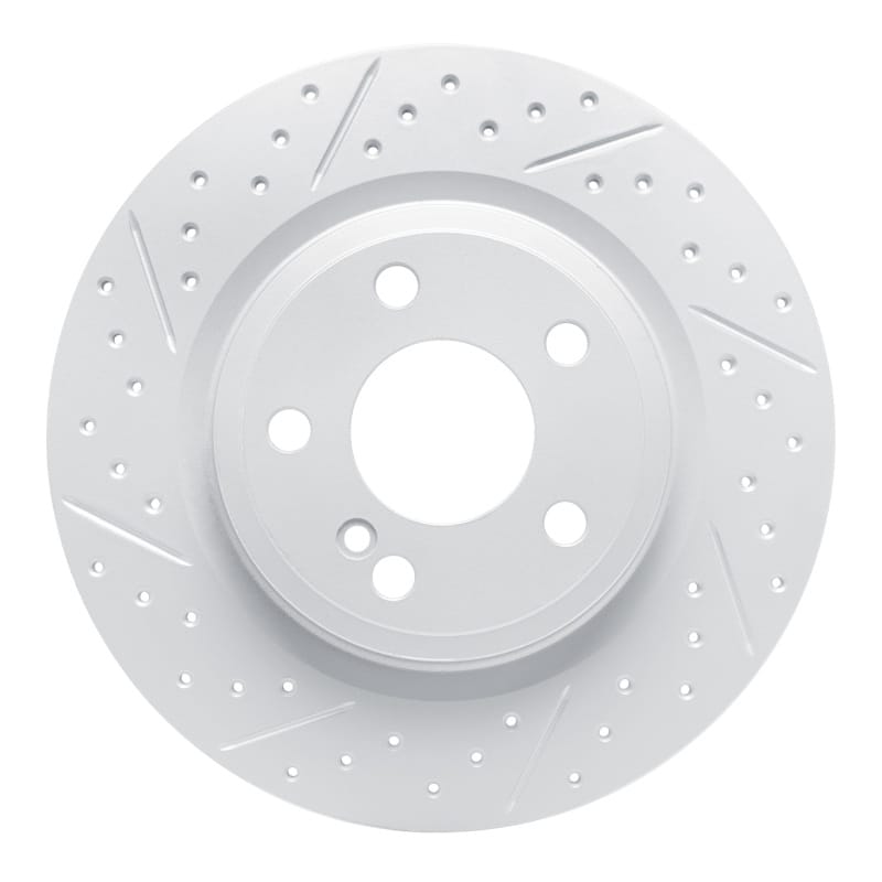 R1 Concepts — R1 12-20 Mercedes-Benz Slk250 Rear Left Drilled & Slotted Geo-Carbon Rotor