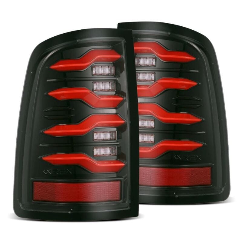 AlphaRex — AlphaRex 09-18 Dodge RAM LUXX-Series LED Taillights Black Red w/Actv Light & SS
Taillight Assembly