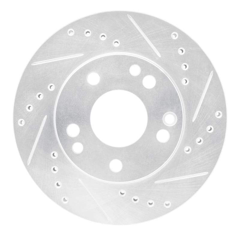 R1 Concepts — R1 87-93 Mercedes-Benz 190E Front Right Drilled & Slotted Silver Brake Rotor
R1 Brake Rotor Drill