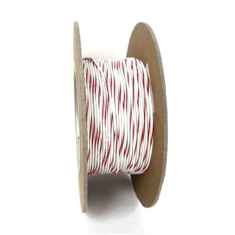 NAMZ — NAMZ OEM Color Primary Wire 100ft. Spool 20g - White/Red Stripe