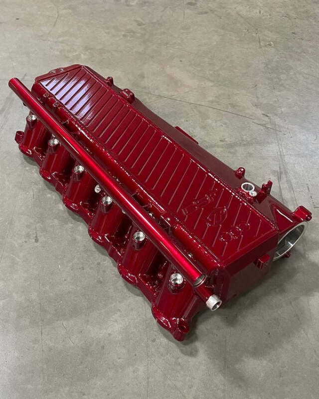 CSF — CSF Toyota A90/A91 Supra/ BMW G-Series B58 Charge-Air Cooler Manifold - Illusion Cherry