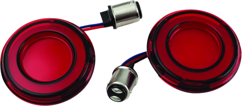 Kuryakyn — Kuryakyn Tracer L.E.D. Rear Turn Signal Insert Red Light Red Lens 1157