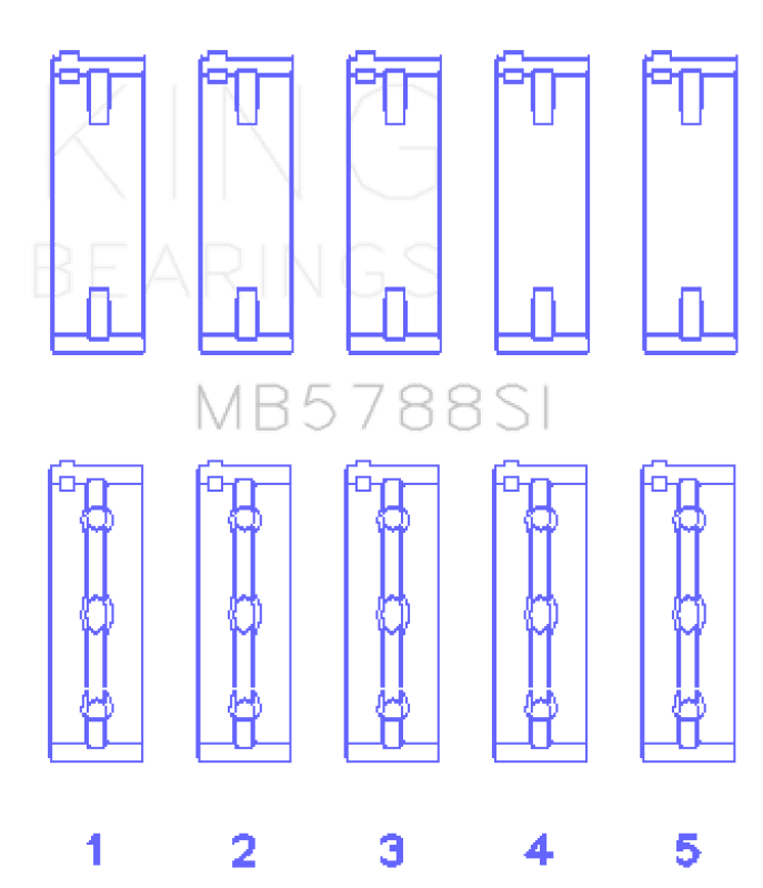 King Engine Bearings — King Engine Bearings Suzuki J24B (Size +0.50mm) Main Bearing Set
Engine Bearing