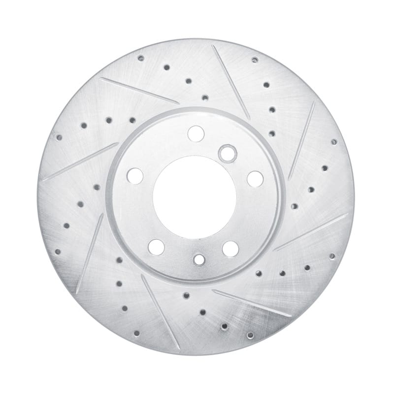 R1 Concepts — R1 00-03 BMW 530I Front Right Drilled & Slotted Silver Brake Rotor
R1 Brake Rotor Drill