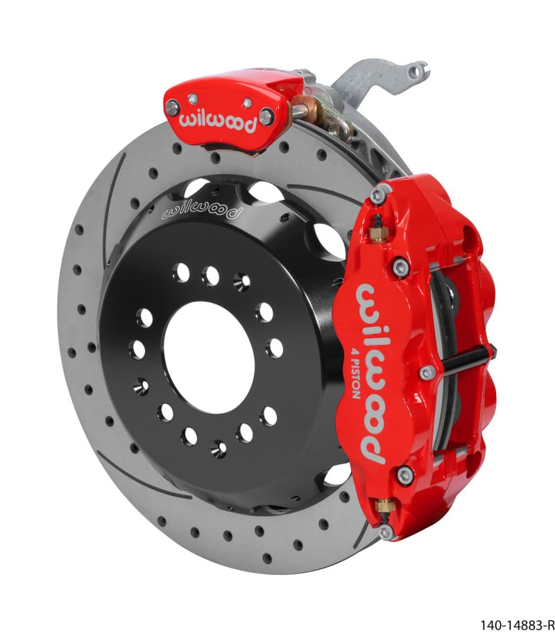 Wilwood — Wilwood Narrow Superlite 4R-MC4 Red Rear Kit 12.88in Drilled Rotor 88-96 Chevy Corvette C4
BRAKE KIT