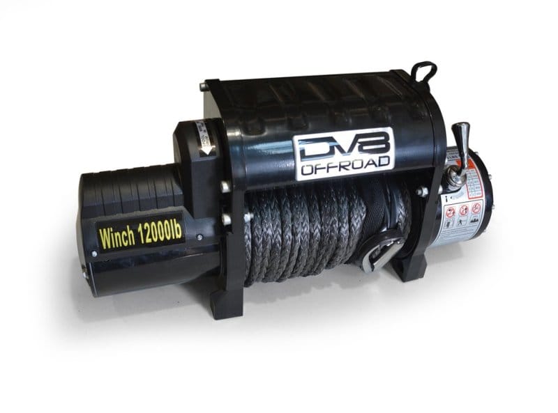DV8 Offroad — DV8 Offroad 12000 LB Winch w/ Synthetic Line & Wireless Remote - Black