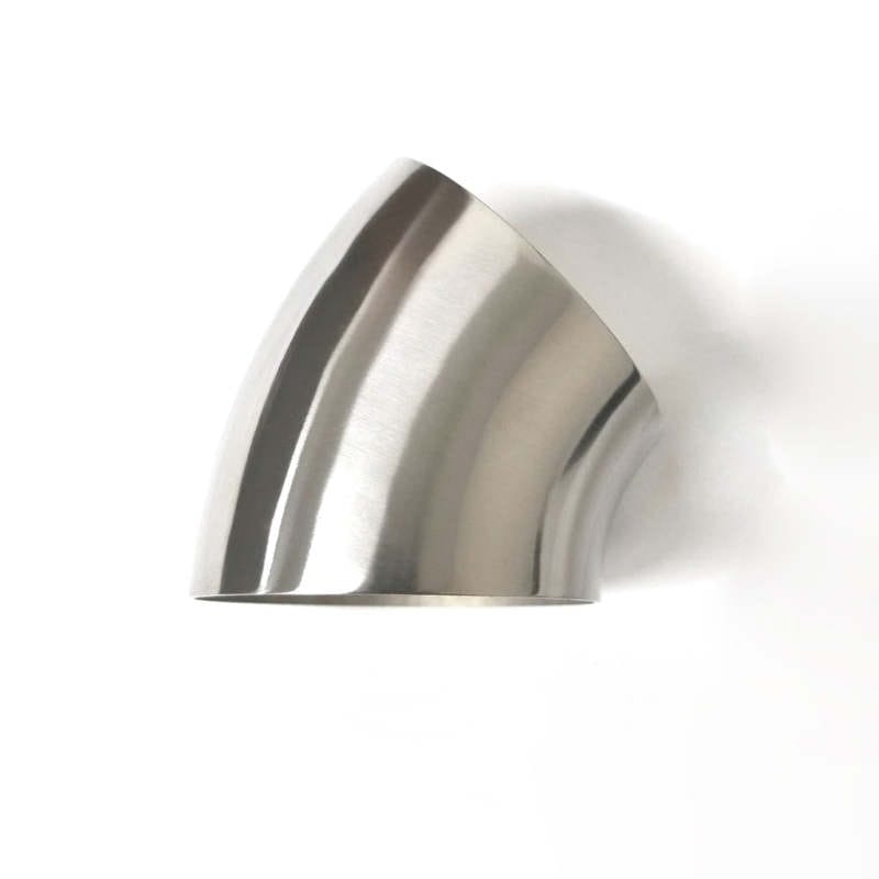 Ticon — Ticon Industries 1.88in Diameter 45 Degree 1.1D 1mm/.039in Titanium Elbow - No Leg