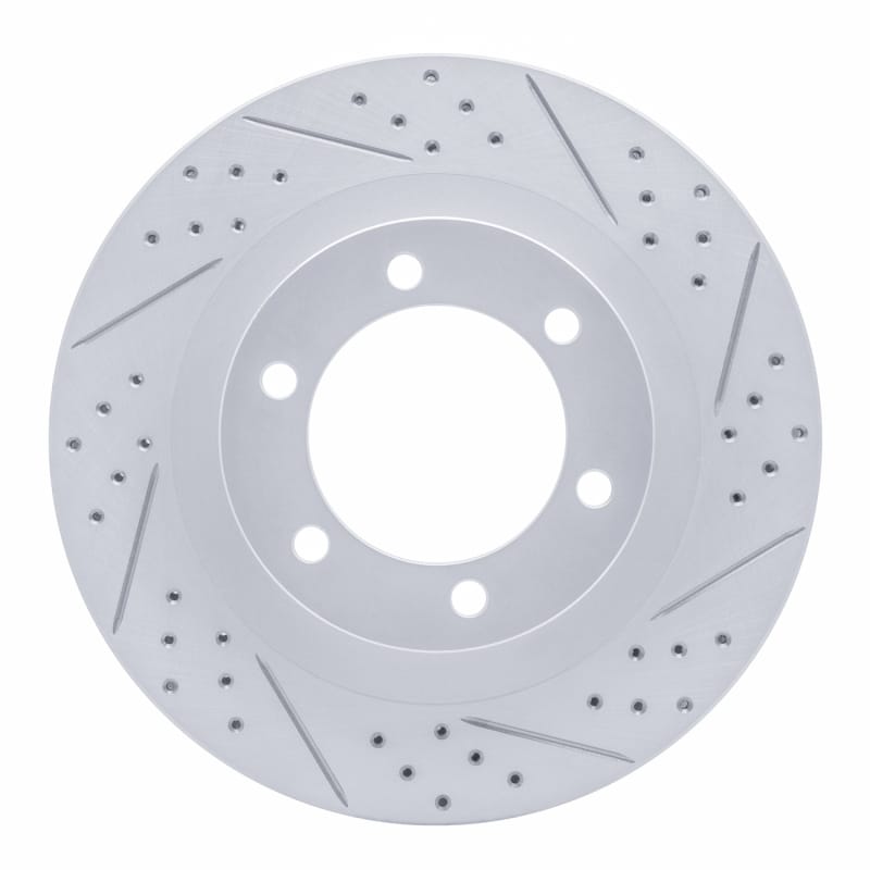 R1 Concepts — R1 03-09 Lexus Gx470 Front Right Drilled & Slotted Geo-Carbon Rotor