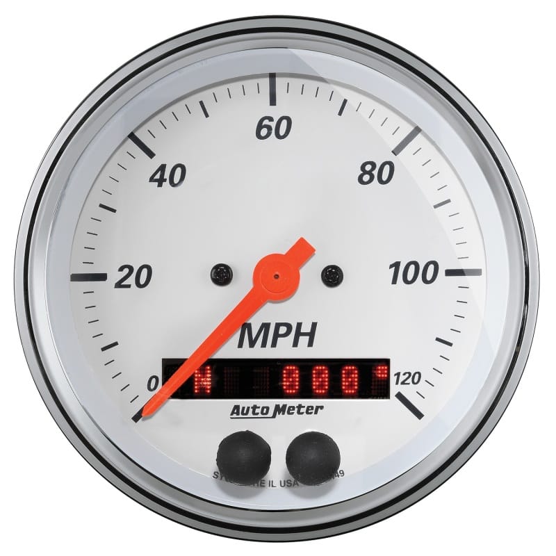 AutoMeter — Autometer 3-3/8in 120MPH GPS Speedometer Gauge
GA 3-3/8" SPD GPS AW