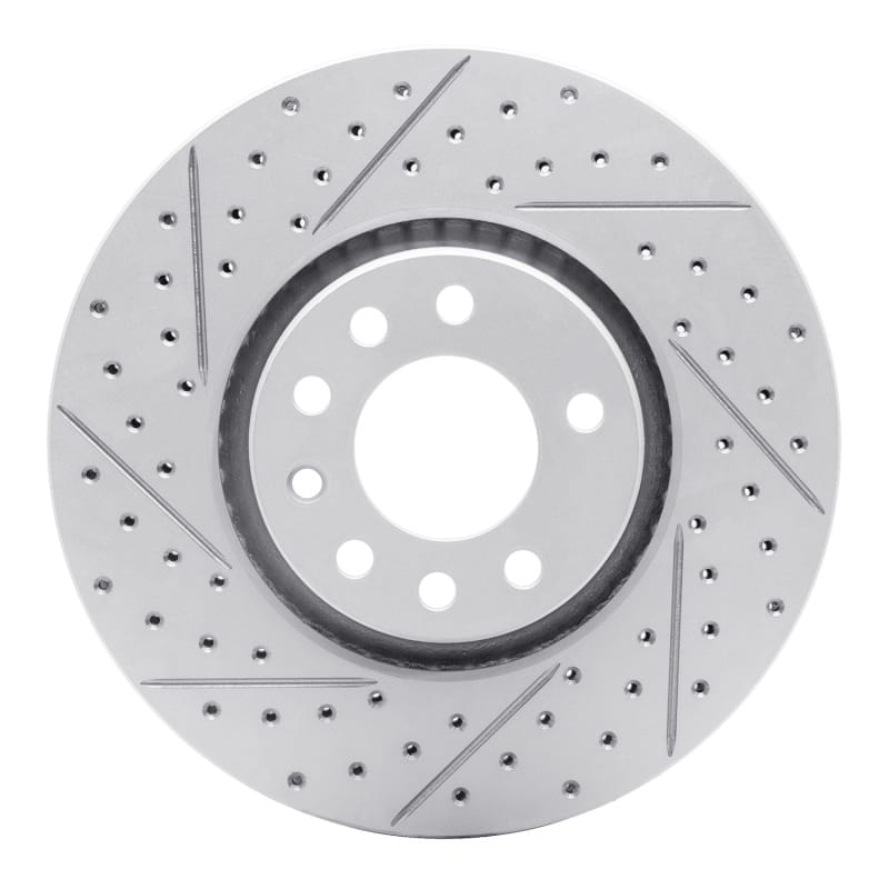 R1 Concepts — R1 99-10 Chevrolet Astra (Mexico) Front Left Drilled & Slotted Geo-Carbon Rotor