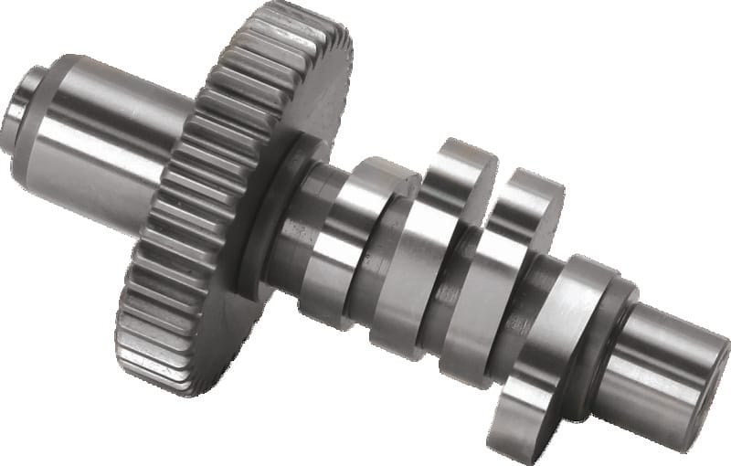 S&S Cycle — Lift at TDC: .076º/.131º Front, .076º/.131º Rear; Lifters: Hydraulic; Spring Spacing Required: No Bolt-In; Timing Intake:0º/40º Front, 20º/33º Rear; Timing Exhaust: 53º/12º Front, 53º/12º Rear; Type: H-Grind; Valve Duration: 220º/245º Front, 233º/245º Rear; Valve Lift: .389º Front, .391º Rear