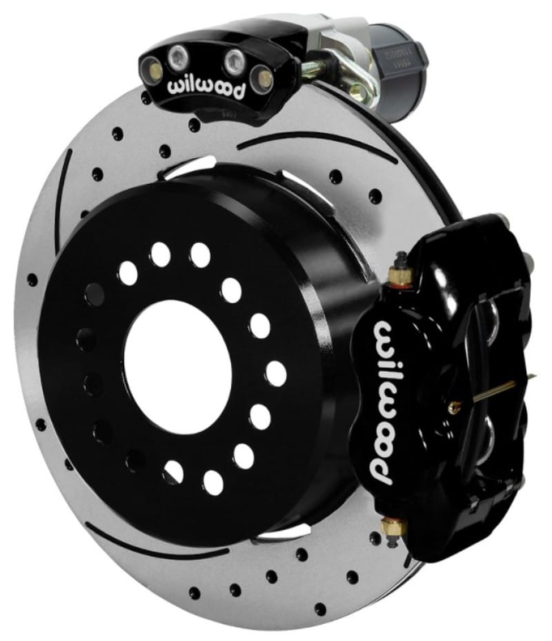 Wilwood — Wilwood Forged Dynalite Rear Electronic Parking Brake Kit - Black Powder Coat Caliper - D/S Rotor
BRAKE KIT