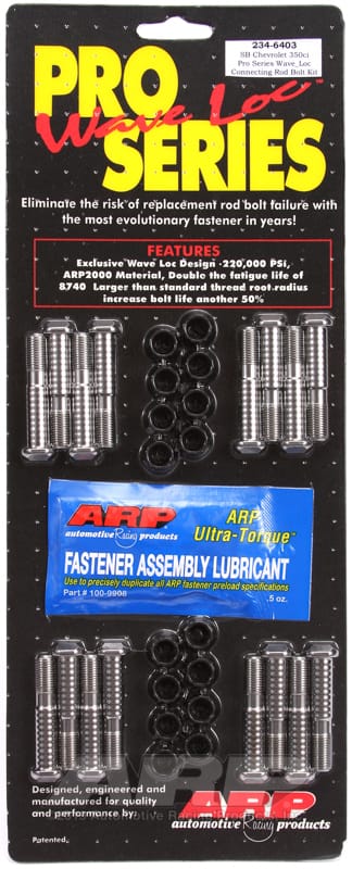 ARP — ARP SB Chevy 350 wave-loc rod bolt kit