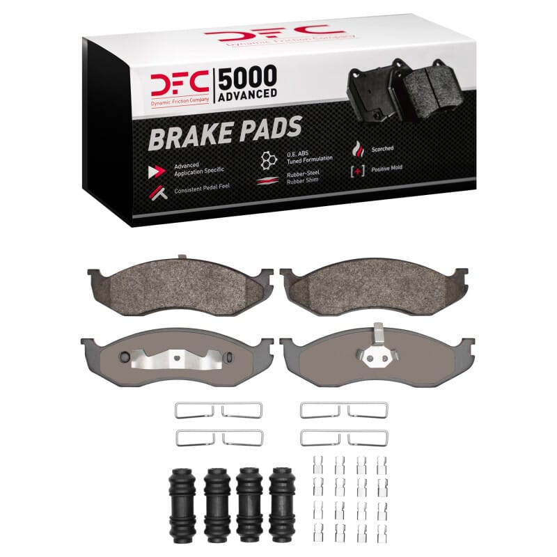 DFC — DFC 90-06 Jeep Comanche Front 5000 Advanced Semi Metallic Brake Pads and Hardware Kit
DFC Brake Pad Set