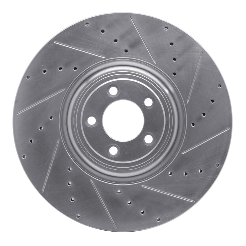R1 Concepts — R1 10-24 Jaguar XF Front Right Drilled & Slotted Silver Brake Rotor
R1 Brake Rotor Drill