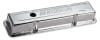 Moroso — Moroso Chevrolet Small Block Valve Cover - w/Baffle - Stock Height - Stamped Steel Chrome Plated