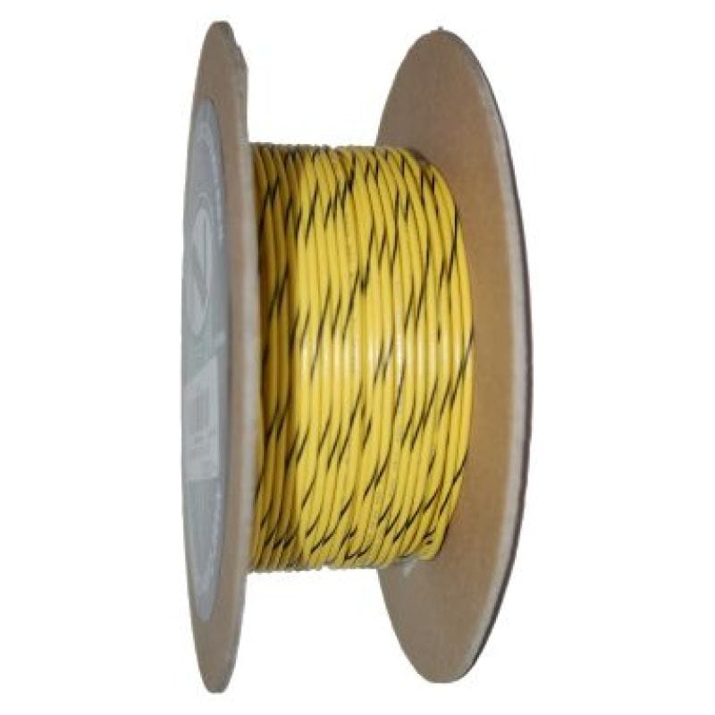 NAMZ — NAMZ OEM Color Primary Wire 100ft. Spool 20g - Yellow/Black Stripe