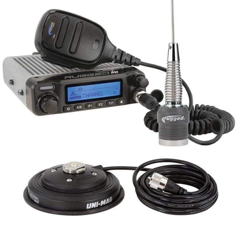Rugged Radios — Rugged Radios Radio Kit - Rugged M1 RACE SERIES Waterproof Mobile with Antenna - Digital and Analog