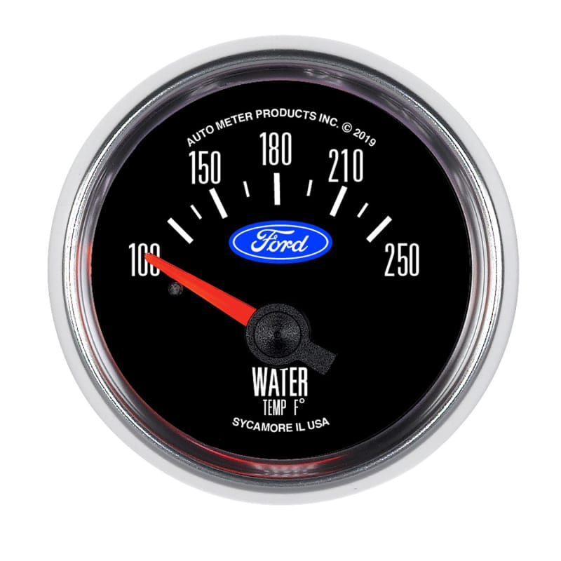 AutoMeter — Autometer Ford 2-1/16in. 100F-250F Electric Water Temp Gauge
GA 2" WTMP 250F E FR