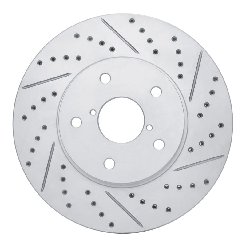 R1 Concepts — R1 15-19 Subaru Legacy Front Right Drilled & Slotted Geo-Carbon Rotor