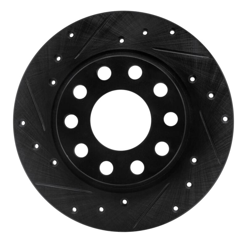 R1 Concepts — R1 01-03 Volkswagen EuroVan Front Left Drilled & Slotted Black Brake Rotor
R1 Brake Rotor Drill