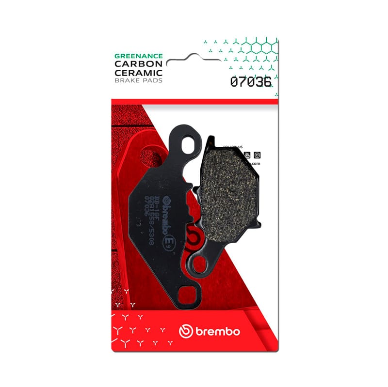 Brembo OE Powersports — Brembo OE Suzuki Dr-Z/Suzuki Tr/Suzuki Uc/Suzuki Rm/Suzuki Epicuro Carbon Ceramic Brake Pad - Front