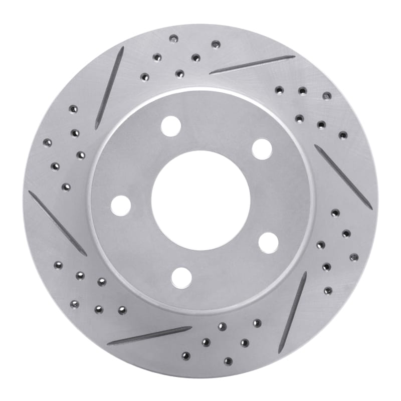 R1 Concepts — R1 83-96 Buick Century Front Left Drilled & Slotted Geo-Carbon Rotor