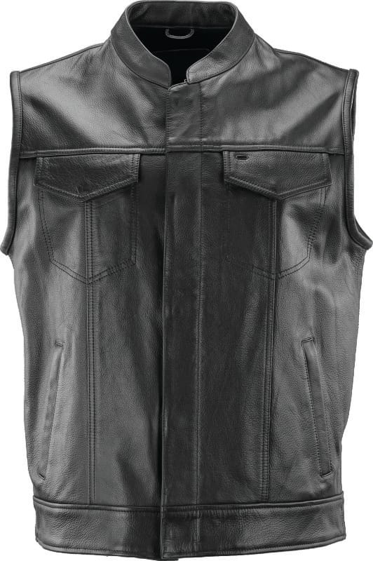 Kuryakyn — Kuryakyn Leather By River Road Vandal Club Vest Black - 4XL