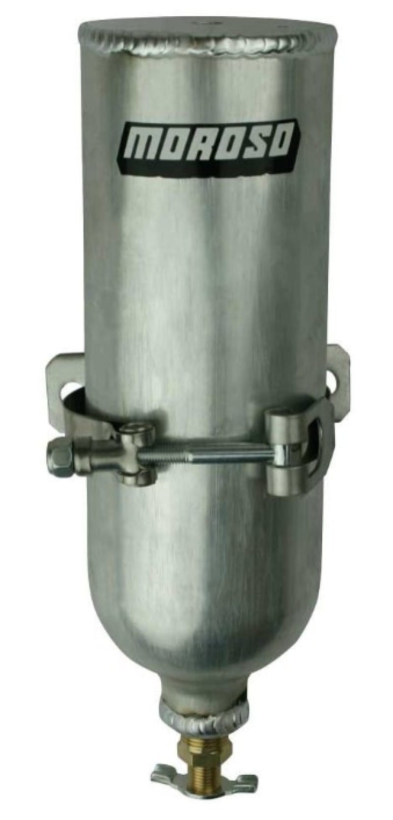 Moroso — Moroso Coolant Neck Overflow Tank 3in Diameter x 9in Tall Aluminum