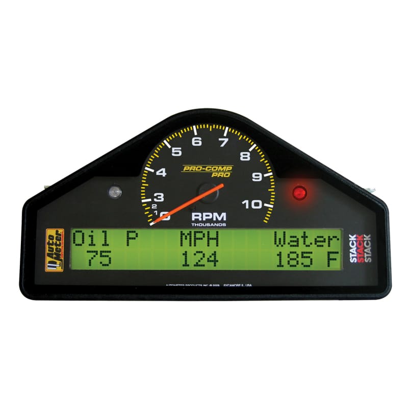 AutoMeter — Autometer Pro-Comp Street Dash RPM/Speed/Oil Press & Temp/WaterTemp/Fuel Level/Battery Voltage Gauge
STREET DASH 10.5KRPM
