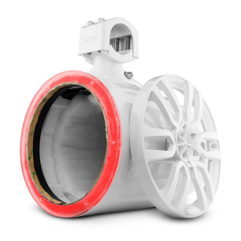 DS18 — DS18 Marine And Psports Towers Speakers Not Included 8in RGB LED Lights White