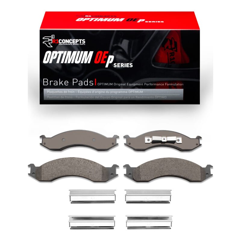 R1 Concepts — R1 92-94 Ford E-350 Econoline Front Optimum OE Pads & Hardware Kit
R1 Optimum Oe Pads a