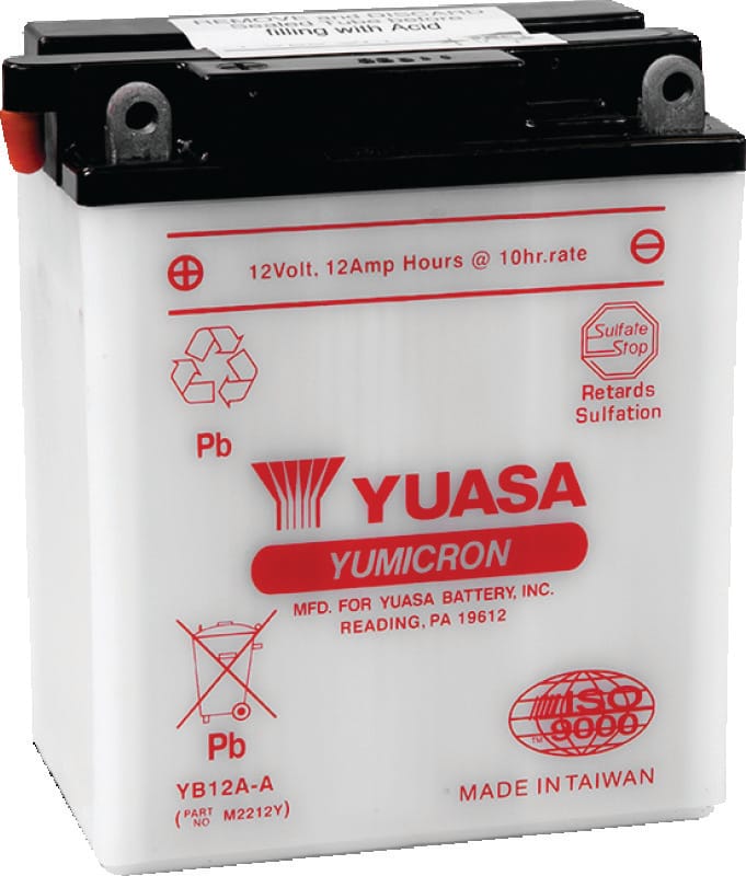 Yuasa Battery — Yuasa YB12A-A Yumicron 12-Volt Battery