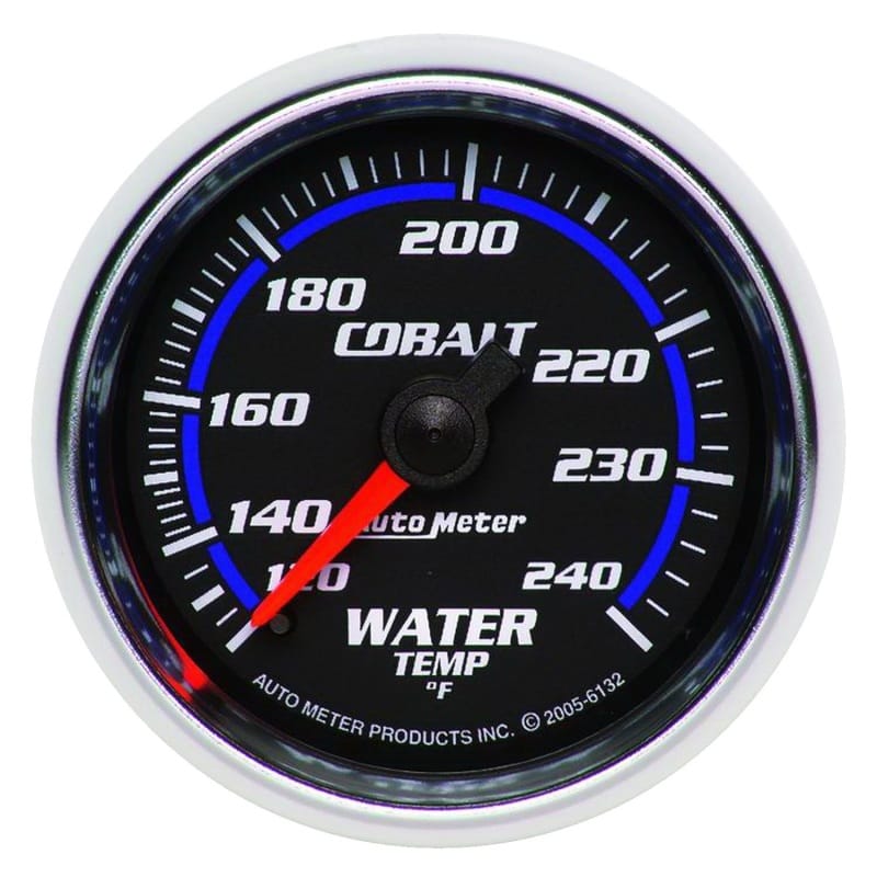 AutoMeter — Autometer Cobalt 52mm 120-240 Deg F Mechanical Water Temperature Gauge
GA 2" WTEMP 240 M CB