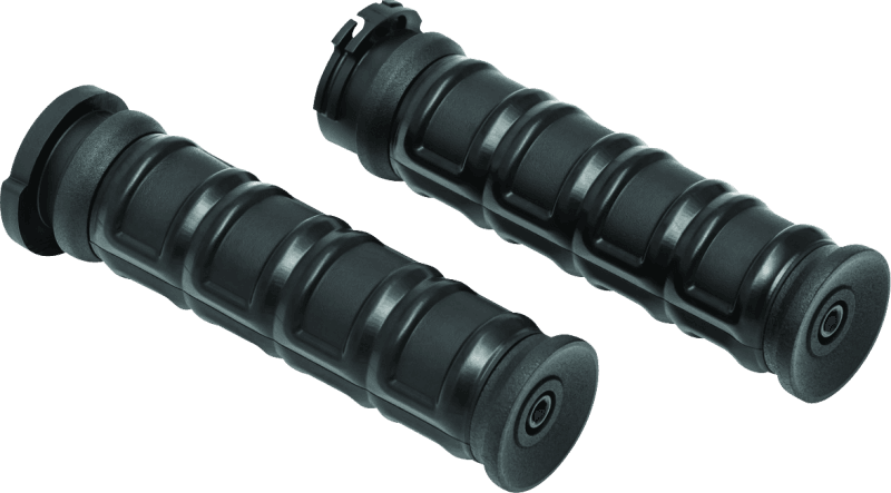 Kuryakyn — Kuryakyn Dillinger Grips Dual Cable Satin Black