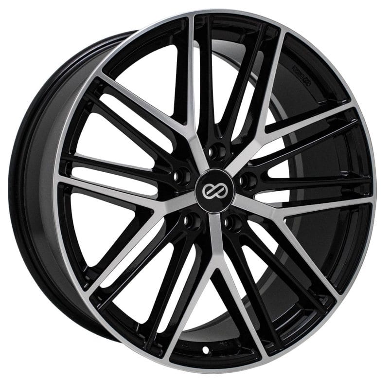 Enkei — Enkei Phantom 18x8 5x108 40mm Offset 72.6mm Bore Black Machine Wheel