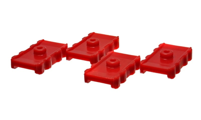 Energy Suspension — Energy Suspension 73-78 Chrysler Red Leaf Spring Isolator Set w/ Ribbed Sides
LeafSprngInsulator