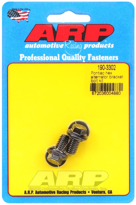 ARP — ARP Pontiac Hex Alternator Bracket Bolt Kit