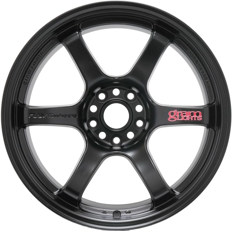 Gram Lights — Gram Lights 57DR 17x9.0 +38 5x114.3 Semi Gloss Black Wheel