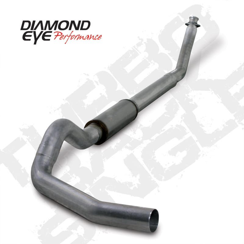Diamond Eye Performance — Diamond Eye KIT 5in Turbo Back SGL SS: 94-02 DODGE CUMMINS 5.9L