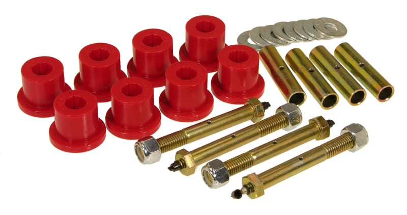 Prothane — Prothane 87-96 Jeep YJ Front & Rear Main Spring Eye Bushings - Red
SPRING/SHACKLE BUSH