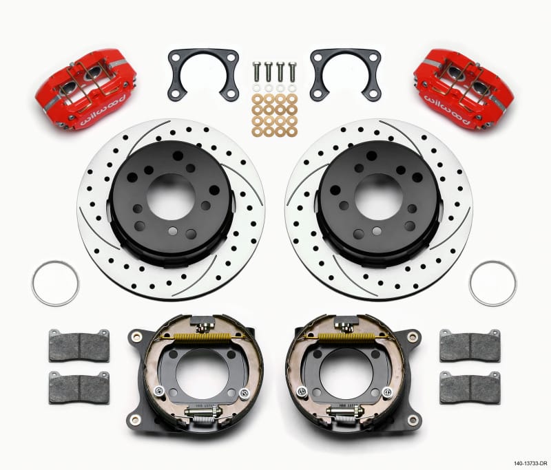 Wilwood — Wilwood Dynapro Lug Mount P/S Park Brake Kit Drilled Red Big Ford 2.00in Off Bronco 5 x 5.50
BRAKE KIT