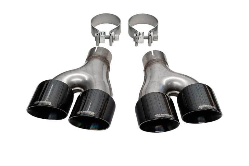 CORSA Performance — Corsa 2011-2021 Jeep Grand Cherokee Twin 2.5in Inlet / 4in Outlet Black PVD Pro-Series Tip Kit
Exhaust