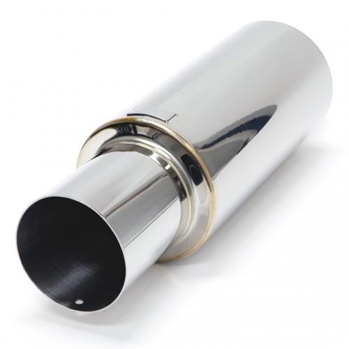 BLOX Racing — BLOX Racing 76.2mm N1 Straight Tip Muffler Universal